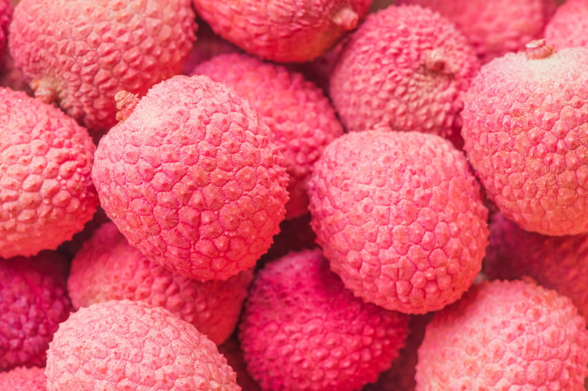 Lychee Fruits Background